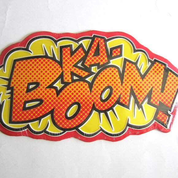 Ka-Boom! Marvel Super Hero Metal Sign Home Decorations - Picture 1 of 1